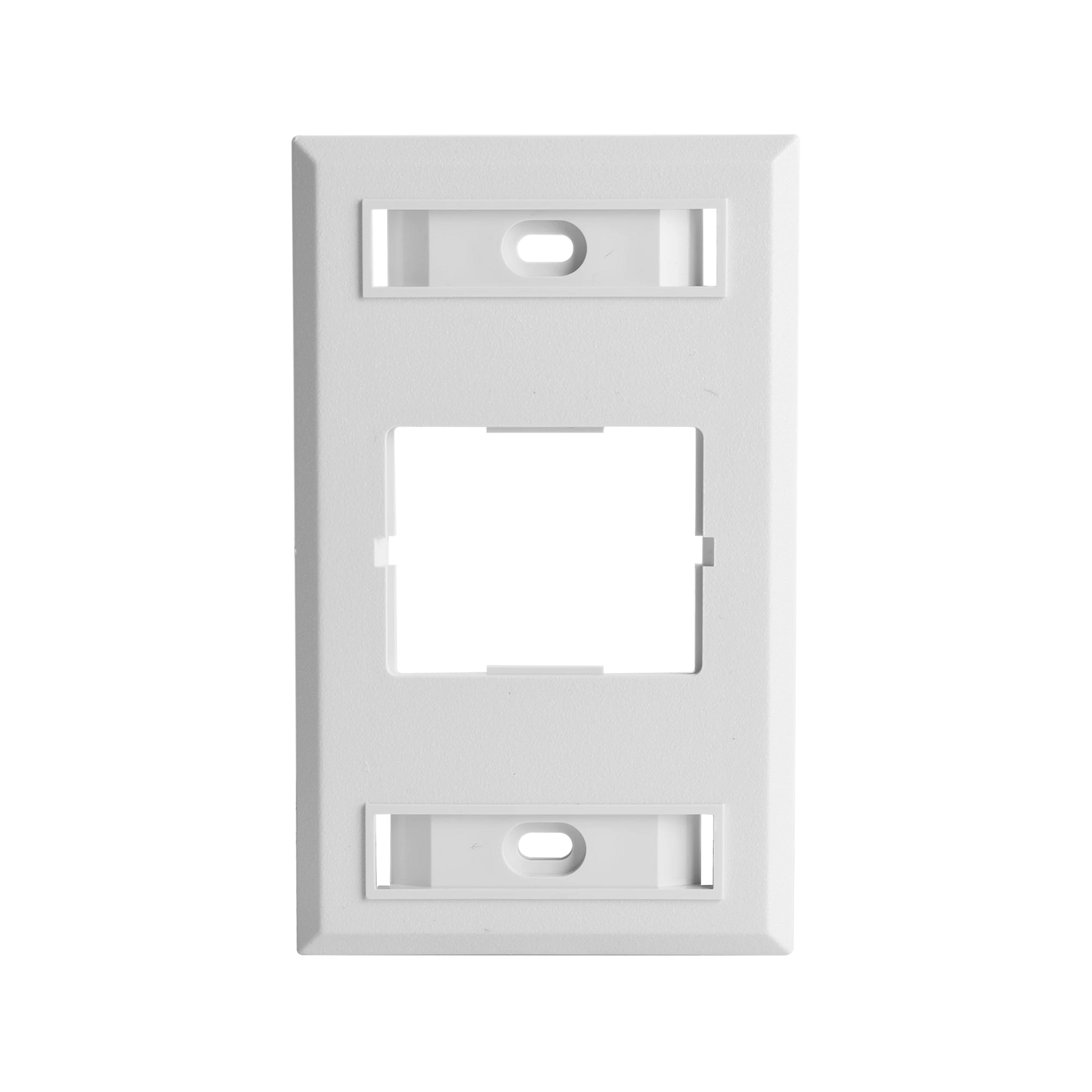 PLACA DE PARED CT, PARA UN ACOPLADOR, COLOR BLANCO, VERSION BULK (SIN EMPAQUE INDIVIDUAL)-Faceplates-SIEMON-Bsai Seguridad & Controles