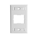 PLACA DE PARED CT, PARA UN ACOPLADOR, COLOR BLANCO, VERSION BULK (SIN EMPAQUE INDIVIDUAL)-Faceplates-SIEMON-Bsai Seguridad & Controles