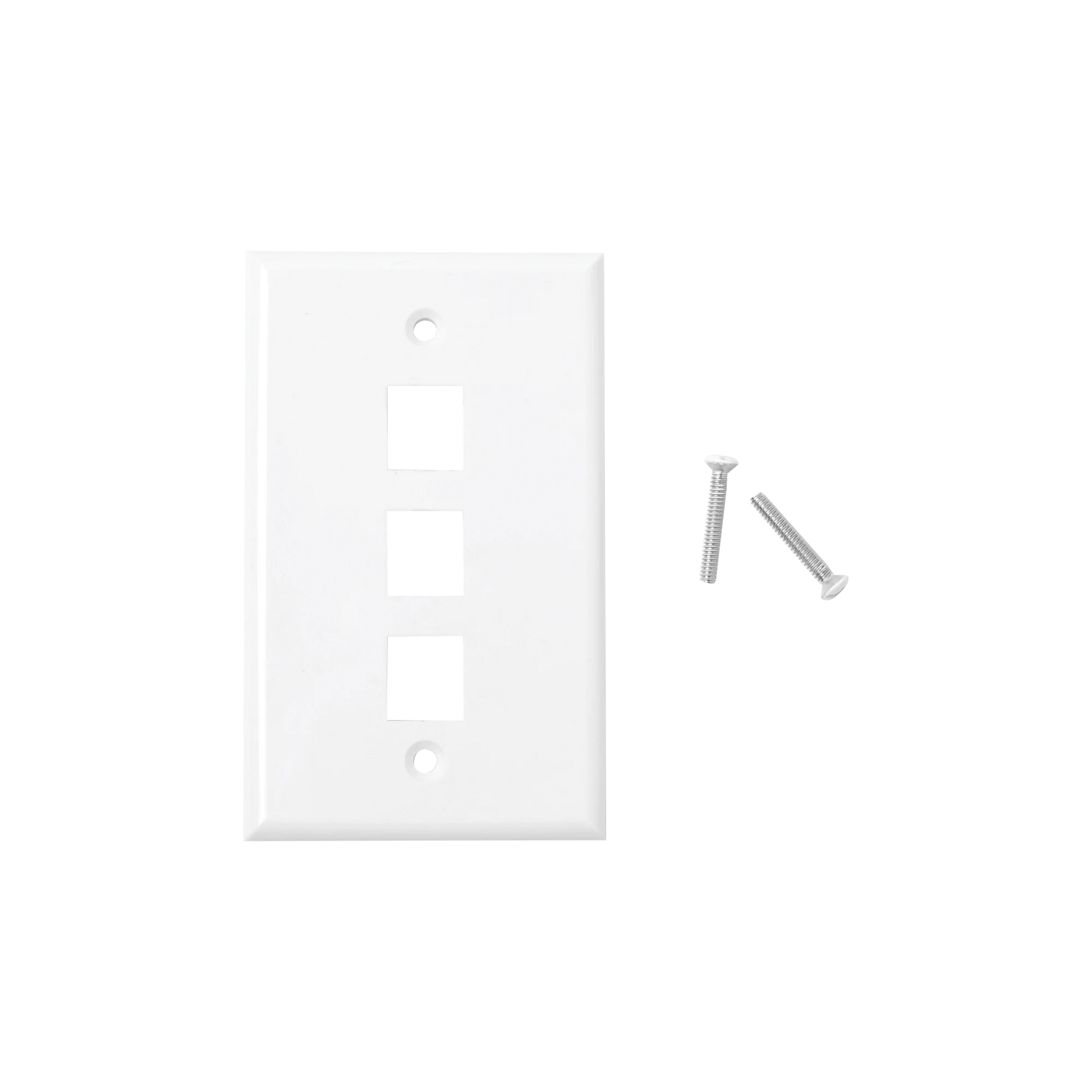 PLACA DE PARED DE 3 PUERTOS, KEYSTONE, COLOR BLANCO-LINKEDPRO BY EPCOM-Bsai Seguridad & Controles