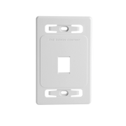 PLACA DE PARED MODULAR MAX, DE 1 SALIDA, COLOR BLANCO-Faceplates-SIEMON-Bsai Seguridad & Controles