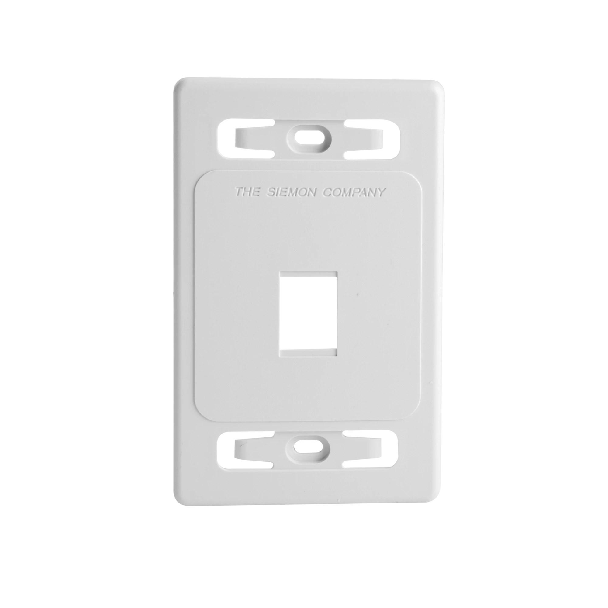 PLACA DE PARED MODULAR MAX, DE 1 SALIDA, COLOR BLANCO-Faceplates-SIEMON-Bsai Seguridad & Controles