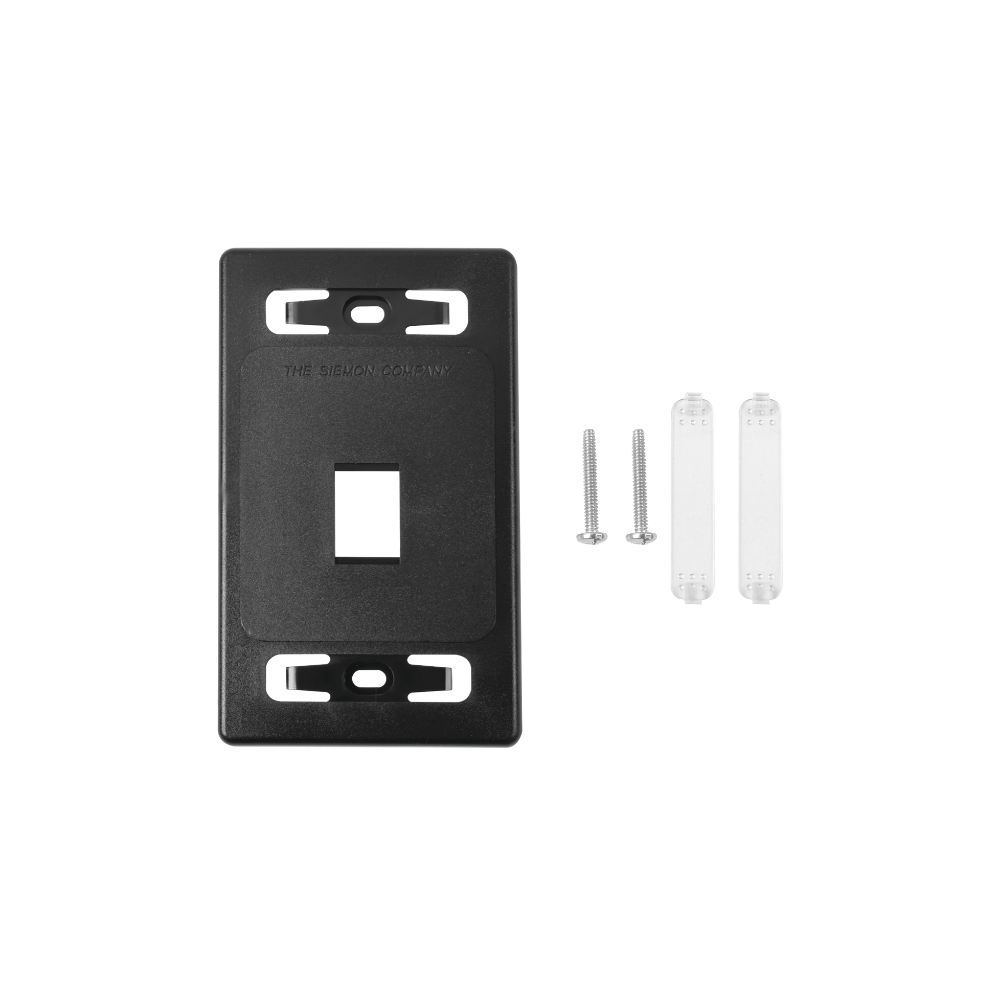 PLACA DE PARED MODULAR MAX, DE 1 SALIDA, COLOR NEGRO-Faceplates-SIEMON-Bsai Seguridad & Controles