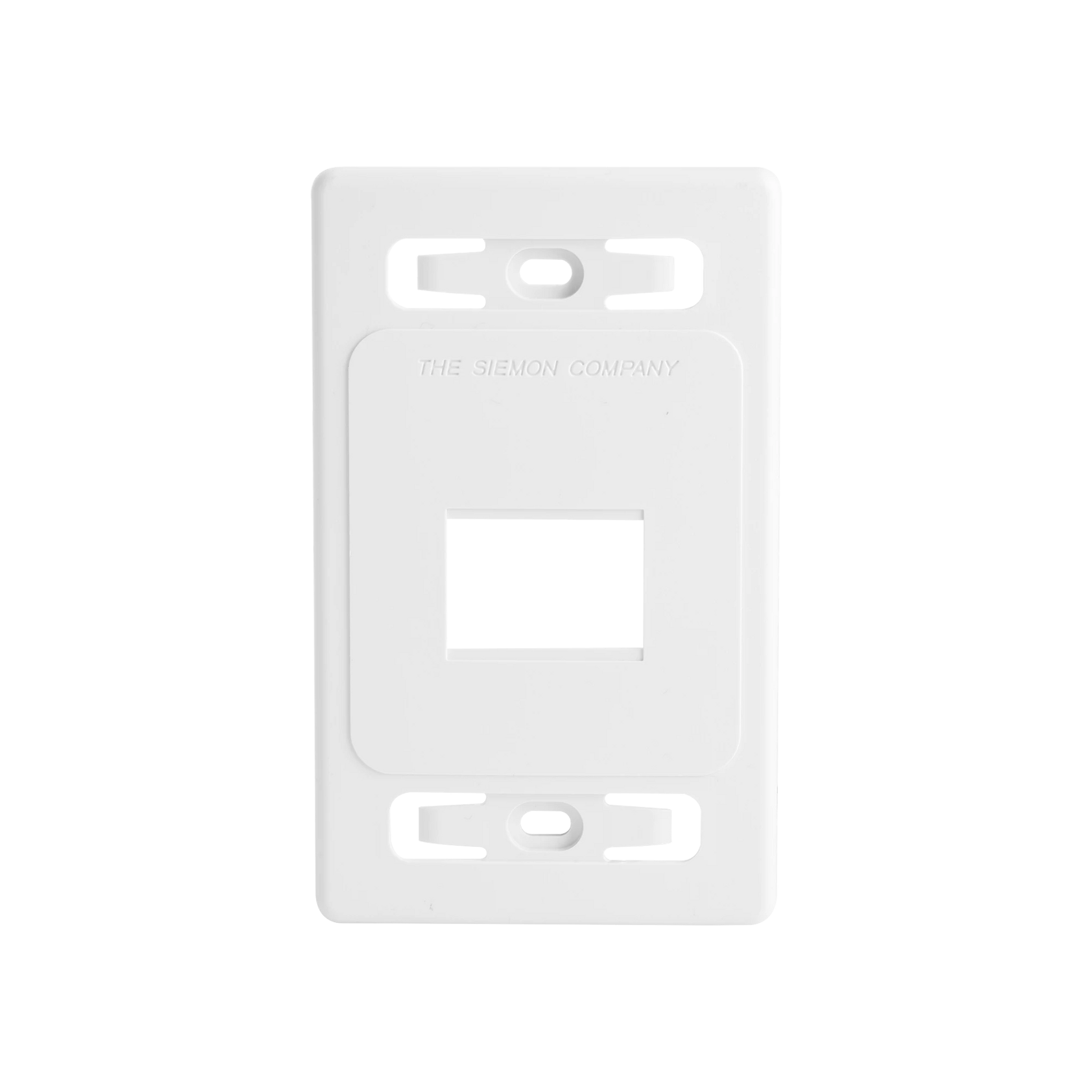 PLACA DE PARED MODULAR MAX, DE 2 SALIDAS, COLOR BLANCO, VERSION BULK (SIN EMPAQUE INDIVIDUAL)-Faceplates-SIEMON-Bsai Seguridad & Controles