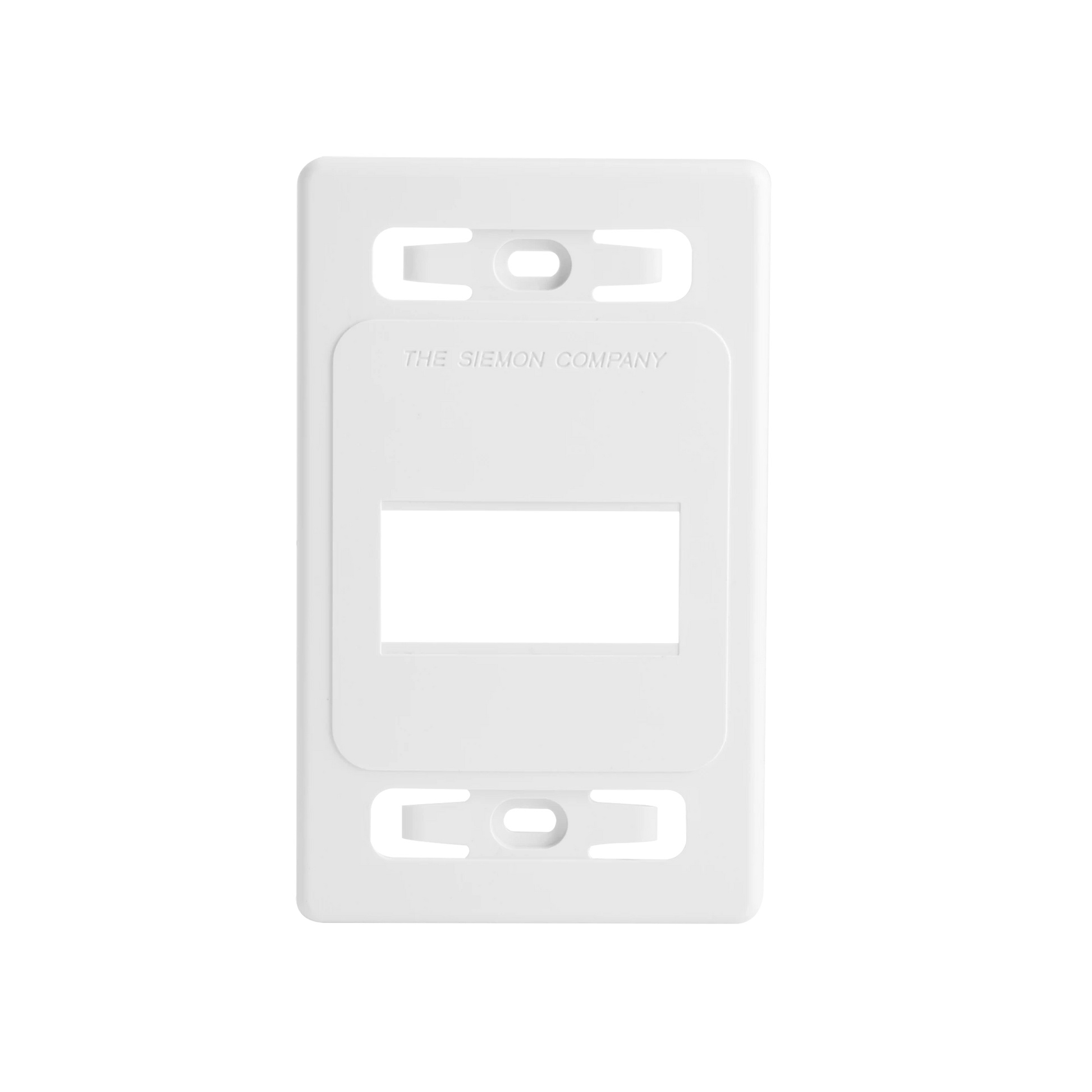 PLACA DE PARED MODULAR MAX, DE 3 SALIDAS, COLOR BLANCO, VERSION BULK (SIN EMPAQUE INDIVIDUAL)-Faceplates-SIEMON-Bsai Seguridad & Controles
