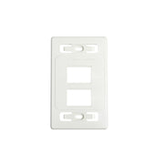 PLACA DE PARED MODULAR MAX, DE 4 SALIDAS, COLOR BLANCO, VERSION BULK (SIN EMPAQUE INDIVIDUAL)-Faceplates-SIEMON-Bsai Seguridad & Controles