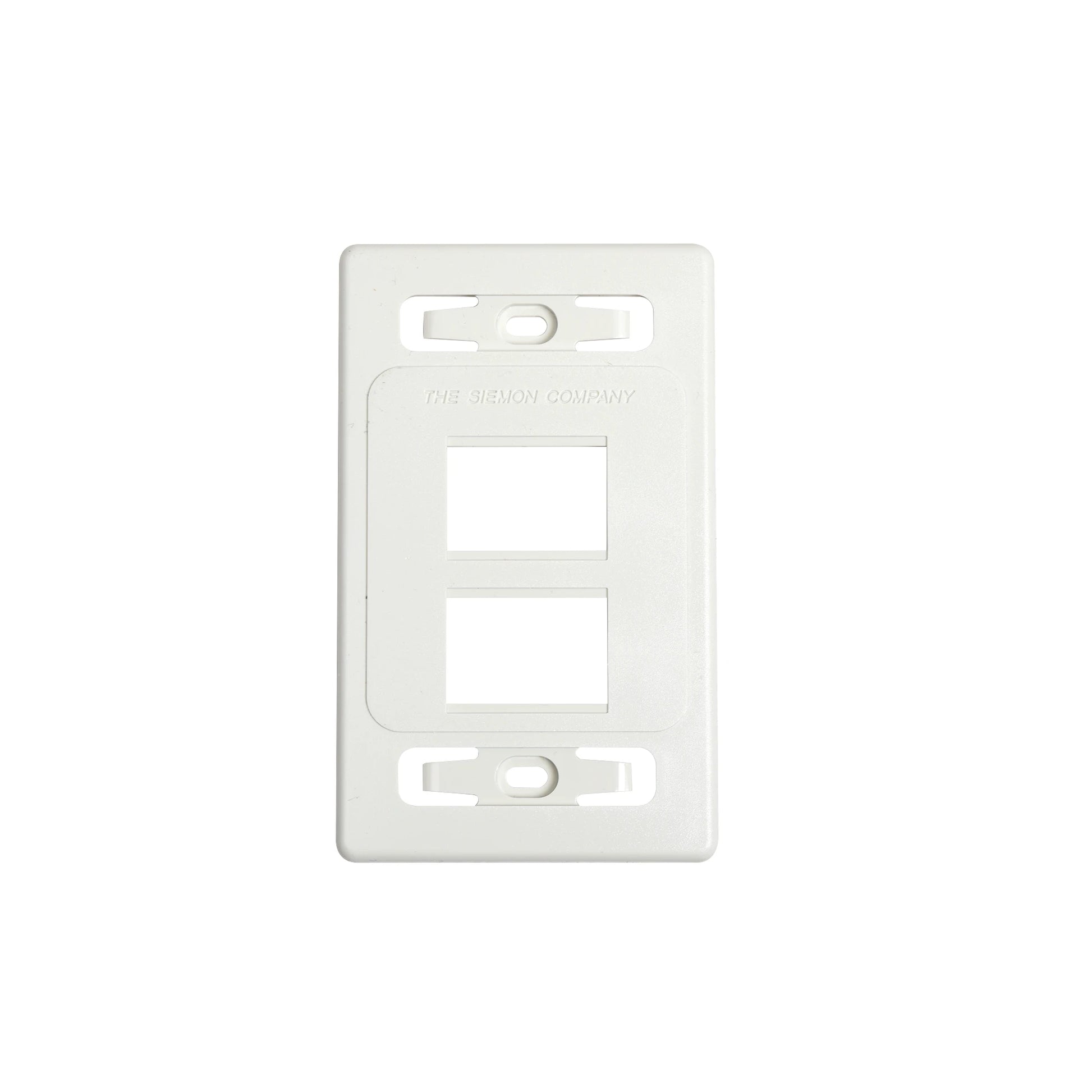 PLACA DE PARED MODULAR MAX, DE 4 SALIDAS, COLOR BLANCO, VERSION BULK (SIN EMPAQUE INDIVIDUAL)-Faceplates-SIEMON-Bsai Seguridad & Controles