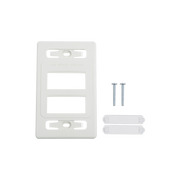 PLACA DE PARED MODULAR MAX, DE 6 SALIDAS, COLOR BLANCO, VERSION BULK (SIN EMPAQUE INDIVIDUAL)-Faceplates-SIEMON-Bsai Seguridad & Controles