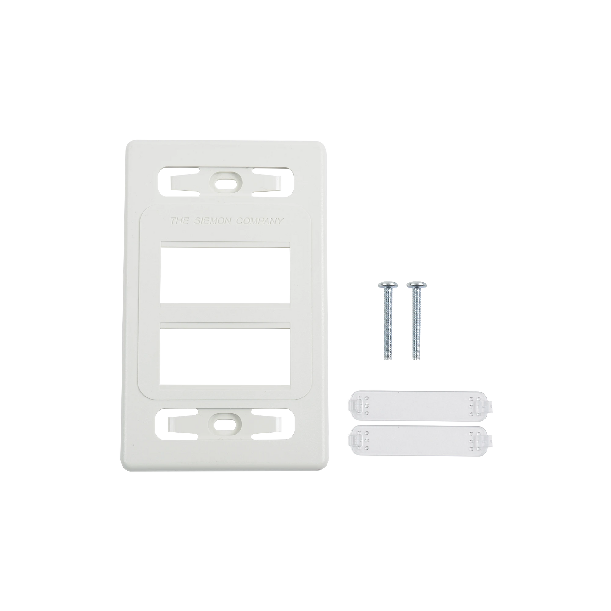 PLACA DE PARED MODULAR MAX, DE 6 SALIDAS, COLOR BLANCO, VERSION BULK (SIN EMPAQUE INDIVIDUAL)-Faceplates-SIEMON-Bsai Seguridad & Controles