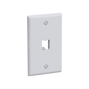 PLACA DE PARED VERTICAL CLASICA, SALIDA PARA 1 PUERTO MINI-COM, COLOR BLANCO MATE-Faceplates-PANDUIT-Bsai Seguridad & Controles