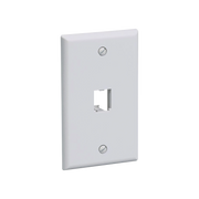 PLACA DE PARED VERTICAL CLASICA, SALIDA PARA 1 PUERTO MINI-COM, COLOR BLANCO-Faceplates-PANDUIT-Bsai Seguridad & Controles