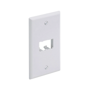 PLACA DE PARED VERTICAL CLASICA, SALIDA PARA 2 PUERTOS MINI-COM, COLOR BLANCO MATE-Faceplates-PANDUIT-Bsai Seguridad & Controles