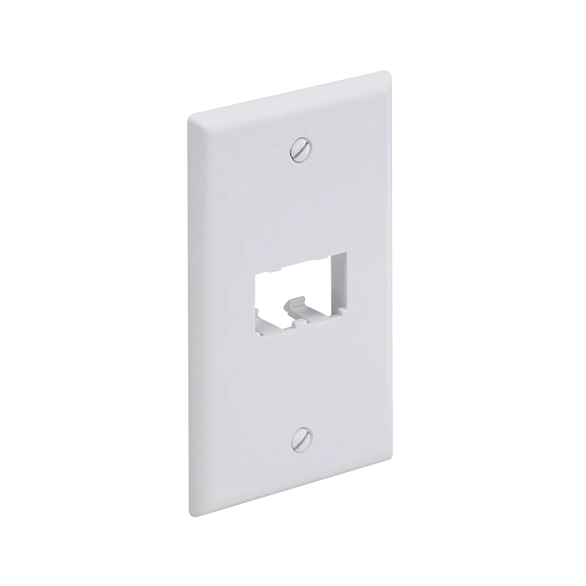 PLACA DE PARED VERTICAL CLASICA, SALIDA PARA 2 PUERTOS MINI-COM, COLOR BLANCO-Faceplates-PANDUIT-Bsai Seguridad & Controles