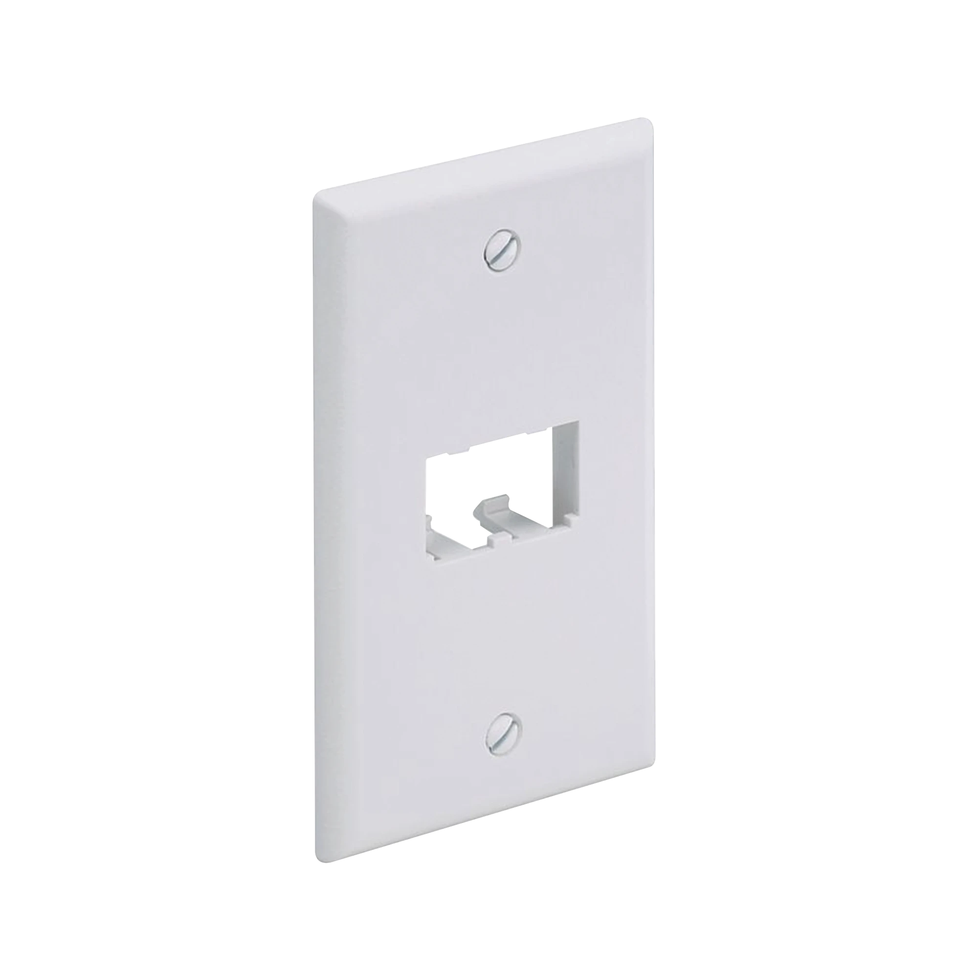 PLACA DE PARED VERTICAL CLASICA, SALIDA PARA 2 PUERTOS MINI-COM, COLOR BLANCO-Faceplates-PANDUIT-Bsai Seguridad & Controles