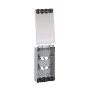 PLACA DE PARED VERTICAL, RESISTENTE AL AGUA, ACEPTA CUATRO MODULOS MINI-COM-Faceplates-PANDUIT-Bsai Seguridad & Controles