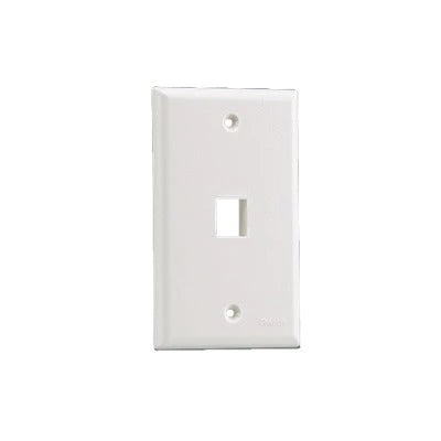 PLACA DE PARED VERTICAL, SALIDA PARA 1 PUERTO KEYSTONE, COLOR BLANCO-Faceplates-PANDUIT-Bsai Seguridad & Controles