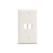 PLACA DE PARED VERTICAL, SALIDA PARA 2 PUERTOS KEYSTONE, COLOR MARFIL-Faceplates-PANDUIT-Bsai Seguridad & Controles