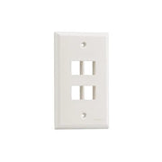 PLACA DE PARED VERTICAL, SALIDA PARA 4 PUERTOS KEYSTONE, COLOR BLANCO-Faceplates-PANDUIT-Bsai Seguridad & Controles