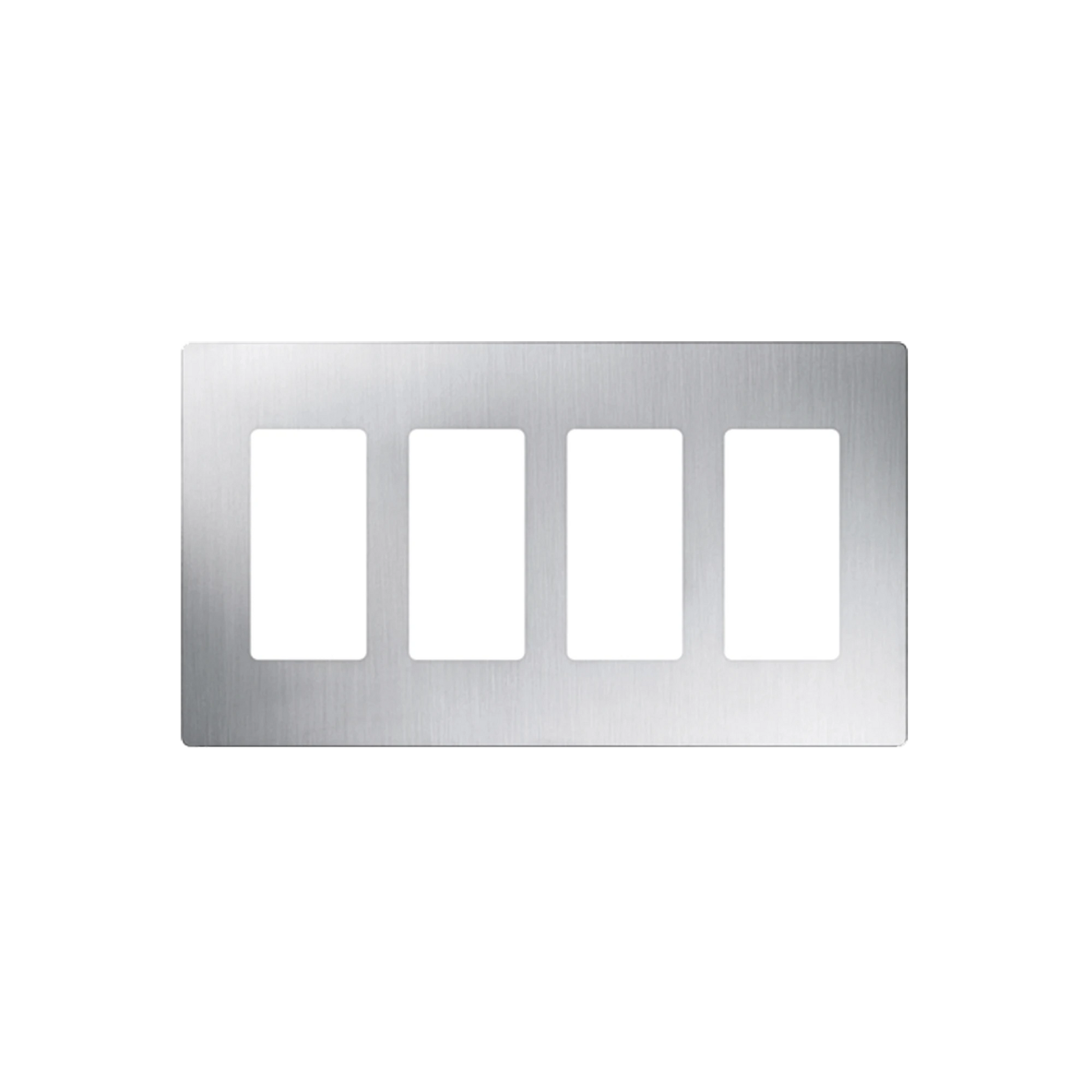 PLACA DE PARED, COLOR SS 4 ESPACIOS-Automatizacion - Casa Inteligente-LUTRON ELECTRONICS-Bsai Seguridad & Controles