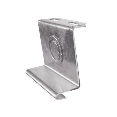 PLACA SALIDA A TUBO AUTOMÁTICA CON CHEQUEADOR 1/2 Y 3/4 DE 116 MM, CON ACABADO ELECTRO ZINC-Accesorios Charola-CHAROFIL-Bsai Seguridad & Controles