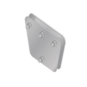 PLACAS IGUALADORAS CON TORNILLERÍA Y SEPARADORES, PARA 3 RETENIDAS. GALVANIZADO ELECTROLÍTICO (20X20X30 CM).-Torres y Mástiles-SYSCOM TOWERS-Bsai Seguridad & Controles