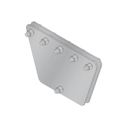 PLACAS IGUALADORAS CON TORNILLERÍA Y SEPARADORES, PARA 5 RETENIDAS. GALVANIZADO EN INMERSIÓN (30X30X50 CM)-Accesorios para Torres Arriostradas-SYSCOM TOWERS-Bsai Seguridad & Controles