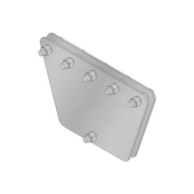 PLACAS IGUALADORAS CON TORNILLERÍA Y SEPARADORES, PARA 5 RETENIDAS. GALVANIZADO EN INMERSIÓN (30X30X50 CM)-Accesorios para Torres Arriostradas-SYSCOM TOWERS-Bsai Seguridad & Controles