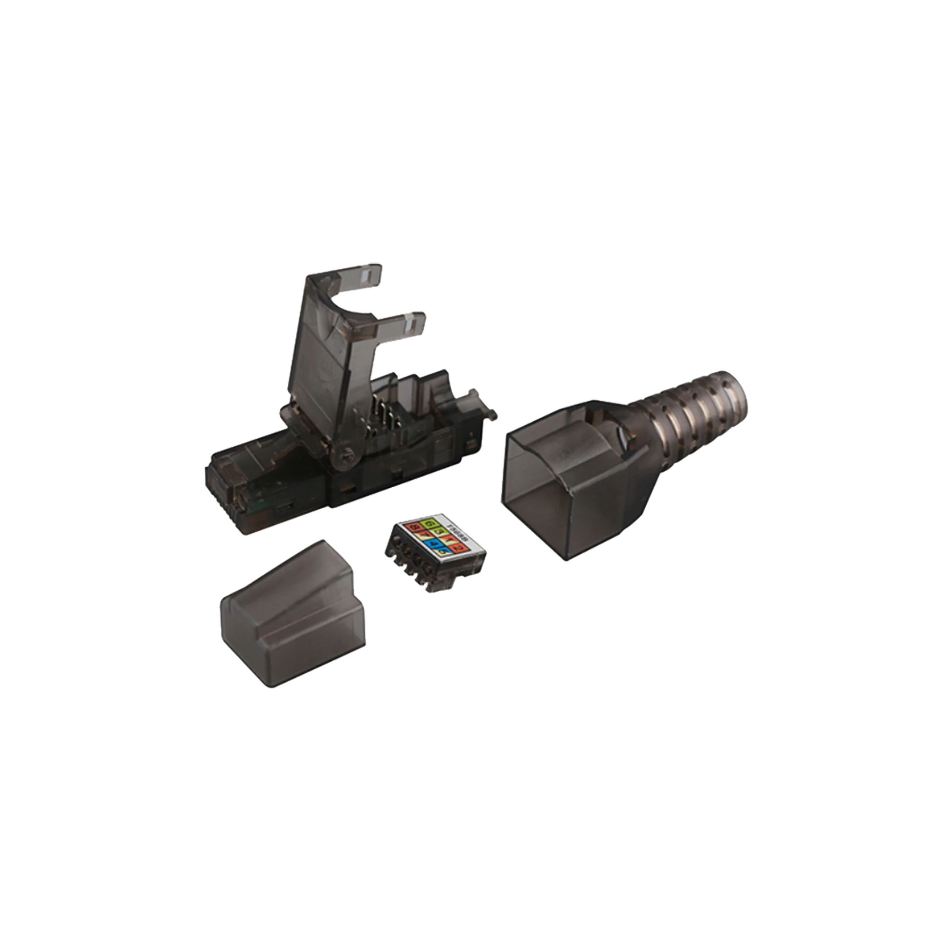 PLUG MODULAR RJ45 PARA CABLE UTP CATEGORIA 6A -SIN HERRAMIENTA, PARA TERMINACIÃ³N EN CAMPO-LINKEDPRO BY EPCOM-Bsai Seguridad & Controles