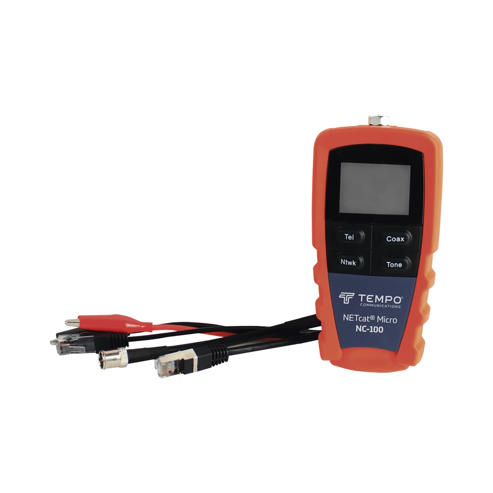 PROBADOR DE CABLE DE RED PARA UTP, STP Y CABLE COAXIAL-Controles de Acceso-TEMPO-Bsai Seguridad & Controles