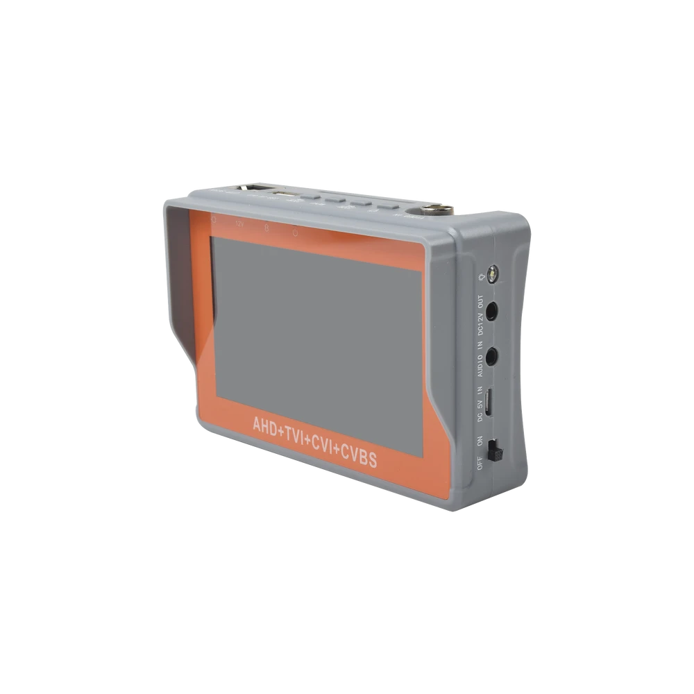 PROBADOR DE VÍDEO DE PULSERA CON PANTALLA DE 4" PARA CÁMARAS HD-TVI 5MP, HD-CVI 5MP, AHD 5MP Y ANALOGICAS 1200 TVLS-Probadores de video-SYSCOM-Bsai Seguridad & Controles