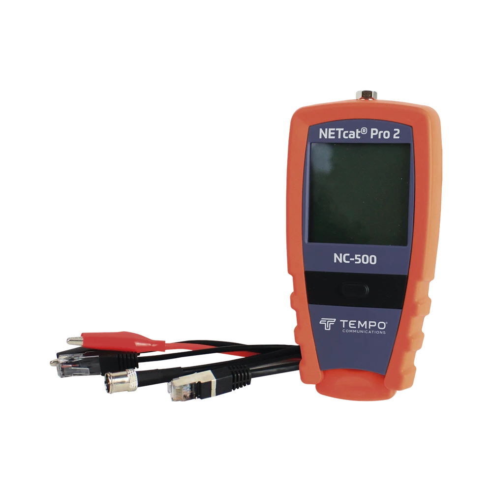 PROBADOR PROFESIONAL PARA CABLE UTP, STP Y CABLE COAXIAL (NETCAT® PRO2)-Controles de Acceso-TEMPO-Bsai Seguridad & Controles