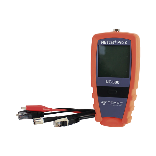 PROBADOR PROFESIONAL PARA CABLE UTP, STP Y CABLE COAXIAL (NETCAT® PRO2)-Controles de Acceso-TEMPO-Bsai Seguridad & Controles