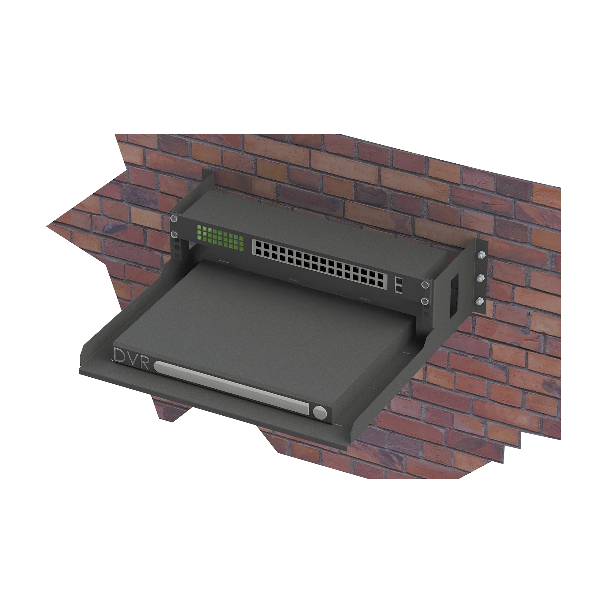 RACK ABIERTO DE 19" PARA MONTAJE EN PARED DE 2U, CON CHAROLA DE 460 MM DE PROFUNDIDAD.-Racks y Gabinetes-LINKEDPRO BY EPCOM-Bsai Seguridad & Controles