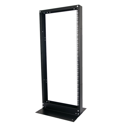 RACK DE 2 POSTES, ESTÁNDAR 19", 24 UNIDADES, FABRICADO EN ACERO, BASE "L" PARA ANCLAR A PISO.-Racks y Gabinetes-LINKEDPRO-Bsai Seguridad & Controles