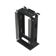 RACK DE ACERO DE 4FT X 19IN, 24UR CON ORGANIZADORES VERTICALES Y GUÍA SUPERIOR PARA CABLEADO.-Racks y Gabinetes-LINKEDPRO-Bsai Seguridad & Controles