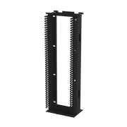 RACK DE ACERO DE 7FT X 19IN, 45UR CON ORGANIZADORES VERTICALES Y GUÍA SUPERIOR PARA CABLEADO.-Racks y Gabinetes-LINKEDPRO-Bsai Seguridad & Controles