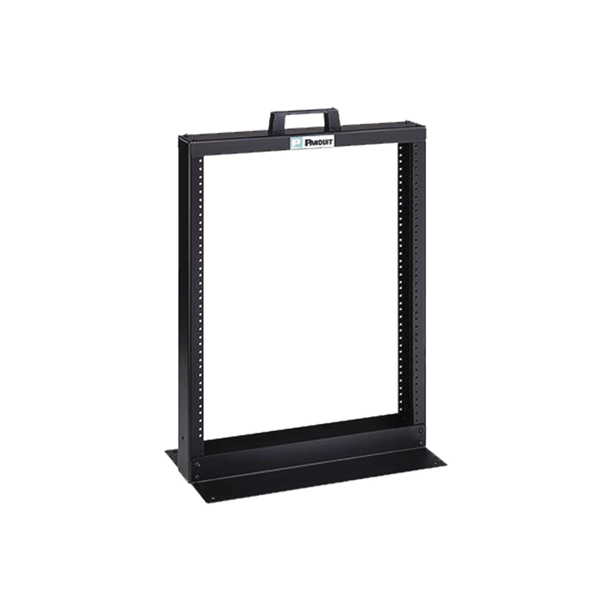 RACK DE DOS POSTES ESTÁNDAR DE 19", NUMERADO, FABRICADO EN ALUMINIO Y 13 UNIDADES DE RACK, COLOR NEGRO-Racks y Gabinetes-PANDUIT-Bsai Seguridad & Controles