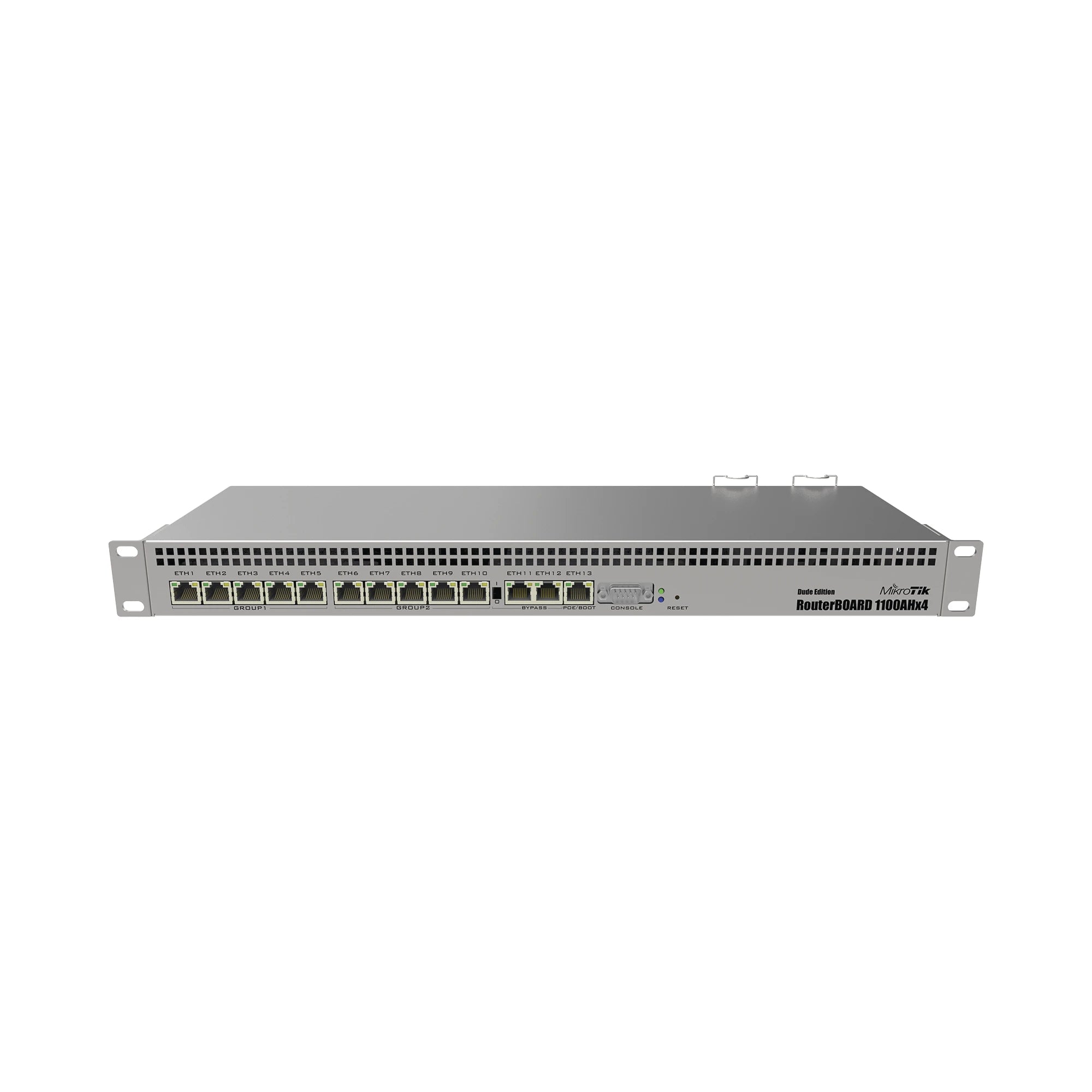 RB1100AHX4, CPU 4 NÚCLEOS, 13 PUERTOS GIGABIT ETHERNET, 1 GB MEMORIA, LICENCIA NIVEL 6-Routers-Firewalls-Balanceadores-MIKROTIK-Bsai Seguridad & Controles