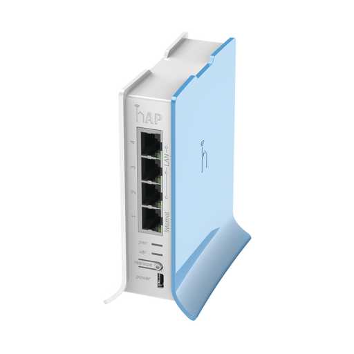 (HAP LITE) 4 PUERTOS FAST ETHERNET, WI-FI 2.4 GHZ 802.11 B/G/N Y BASE TIPO TORRE-Redes WiFi-MIKROTIK-RB941-2ND-TC-Bsai Seguridad & Controles