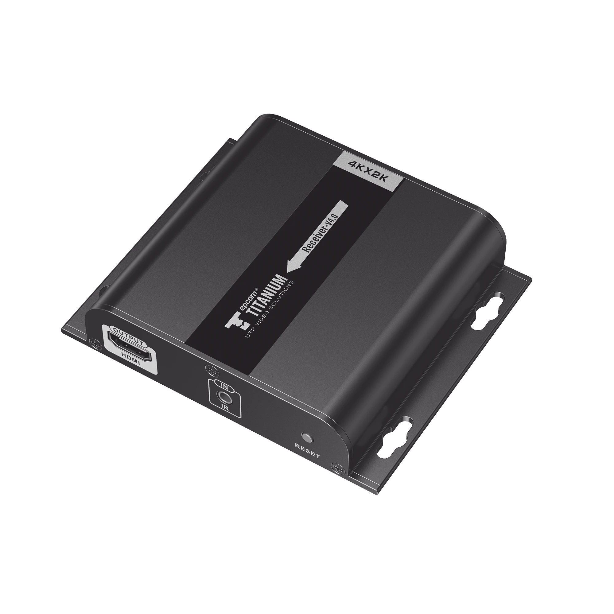 RECEPTOR COMPATIBLE PARA KITS TT683-4.0 RESOLUCION 4K , CAT 5E/6 HASTA 120 METROS (397FT )-Accesorios Videovigilancia-EPCOM TITANIUM-Bsai Seguridad & Controles