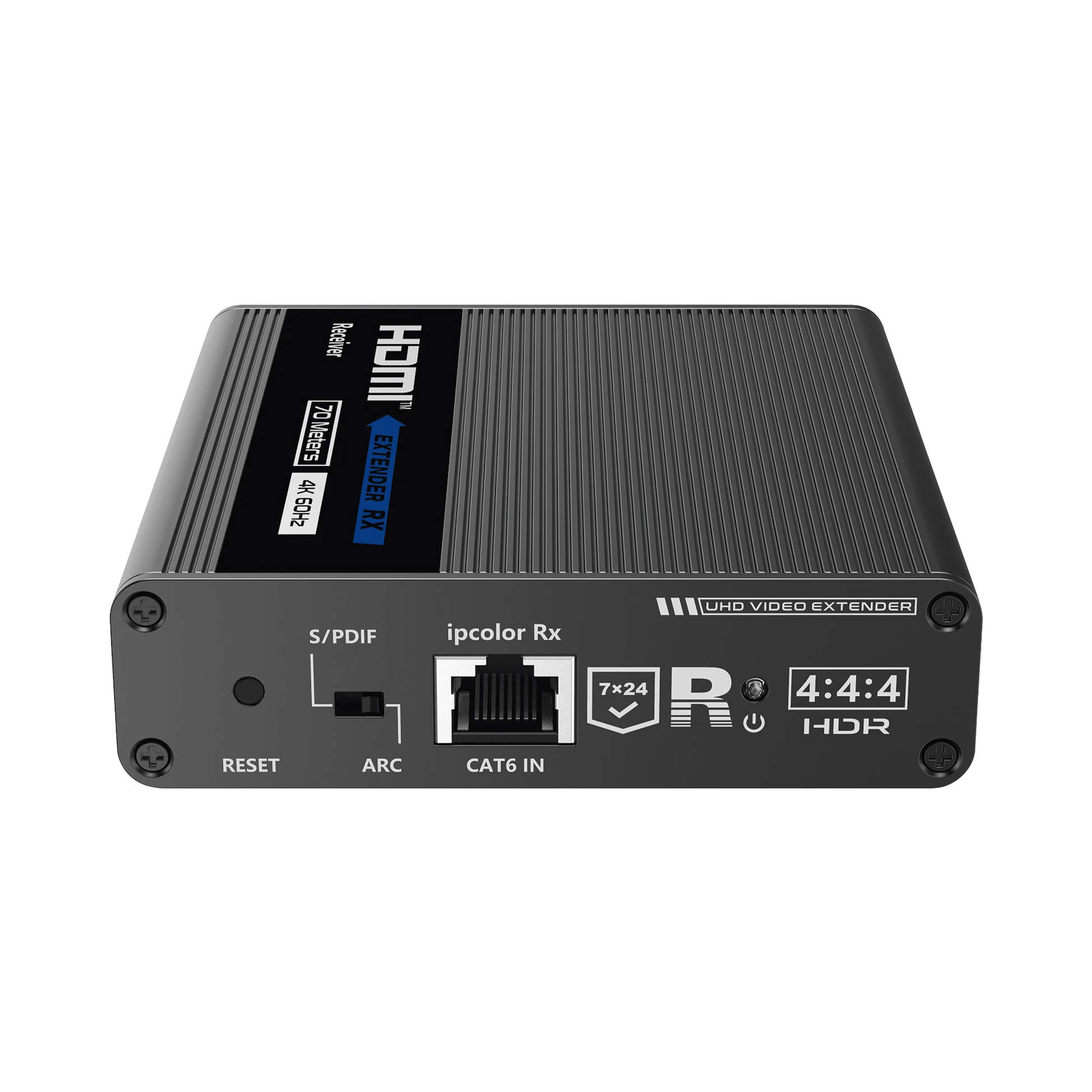 RECEPTOR HD HDMI 4K@60HZ CON IR / DISTANCIA DE 70 METROS / CONEXIÓN EN CASCADA DE HASTA 10 RECEPTORES CON TT676-Accesorios Videovigilancia-EPCOM TITANIUM-Bsai Seguridad & Controles