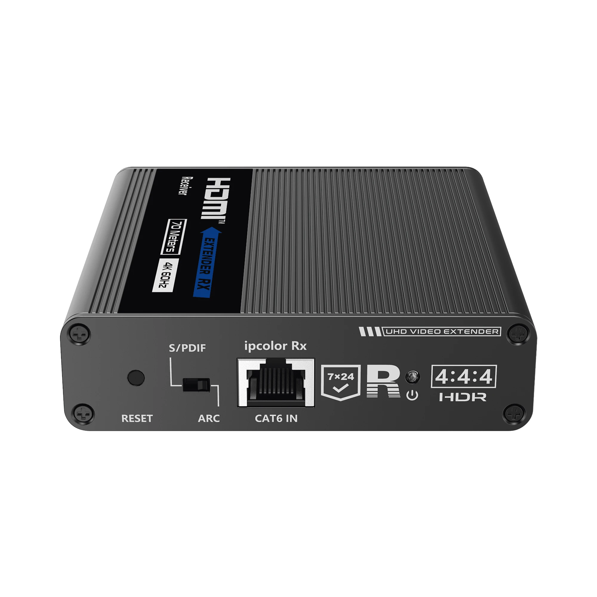 RECEPTOR HD HDMI 4K@60HZ CON IR / DISTANCIA DE 70 METROS / CONEXIÓN EN CASCADA DE HASTA 10 RECEPTORES CON TT676-Accesorios Videovigilancia-EPCOM TITANIUM-Bsai Seguridad & Controles