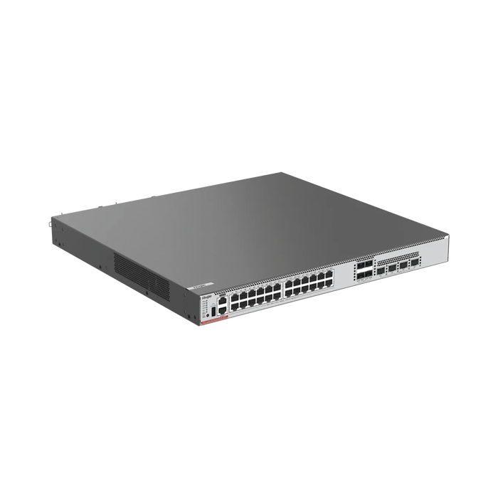 SWITCH CORE POE 1,650W CAPA 3 MULTI-GIGABIT 24 PUERTOS 10GB/5GB/2.5GB/1GB/100M, 4 PUERTOS FIBRA SFP+ 10GB Y 4 PUERTOS FIBRA SFP28 25GB-Networking-RUIJIE-RG-CS86-24XMG4XS4VS-UPD-Bsai Seguridad & Controles