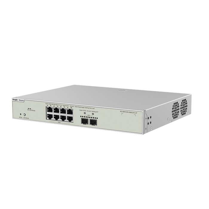 RG-NBS5300-8MG2XS-UP -- RUIJIE -- al mejor precio $ 10079.70 -- Automatización e Intrusión,Networking,Redes y Audio-Video,Switches PoE