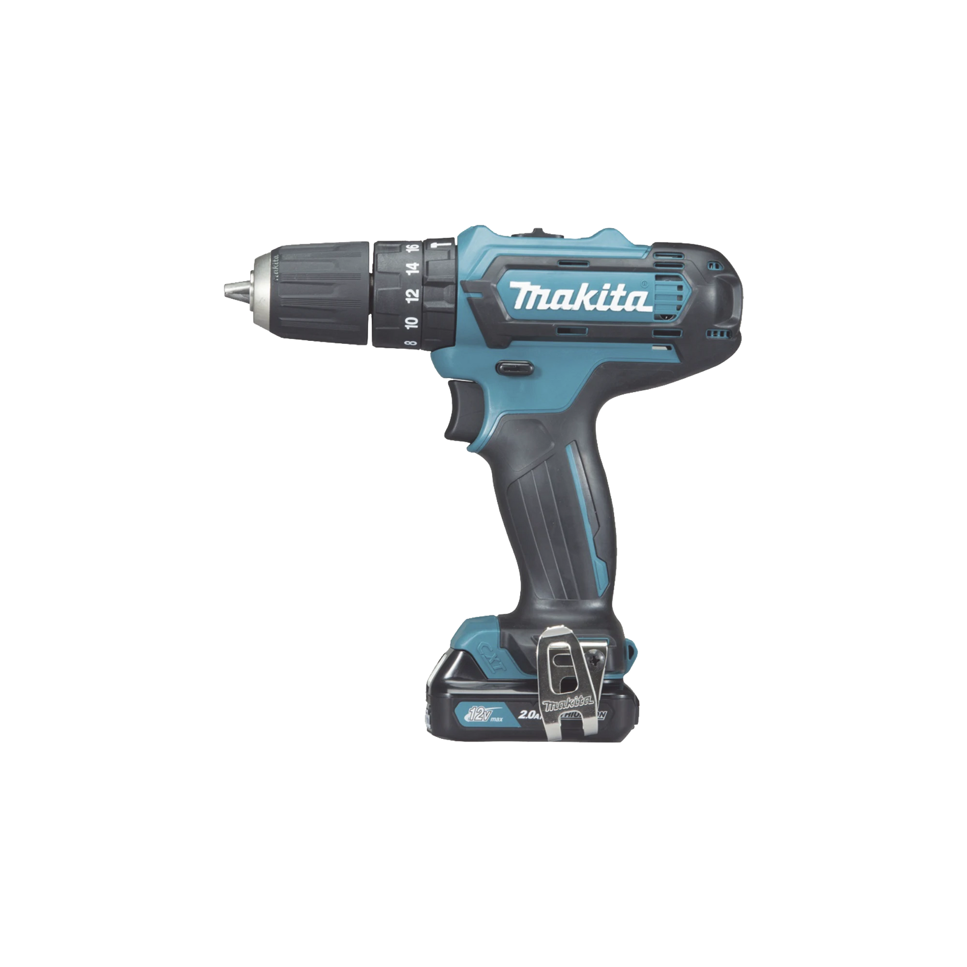 ROTOMARTILLO/TALADRO INALÁMBRICO (BROQUERO 3/8) DE 1700 RPM, 12VCD, TORQUE 28 N.M (INCLUYE 2 BATERÍAS Y CARGADOR RÁPIDO). MALETÍN PLÁSTICO.-Herramientas-MAKITA-Bsai Seguridad & Controles