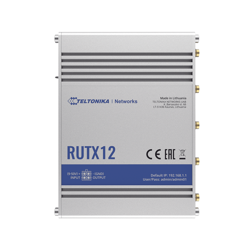 RUTX12 -- Teltonika -- al mejor precio $ 9226.50 -- Industrial,Networking,redes 2022,Redes y Audio-Video