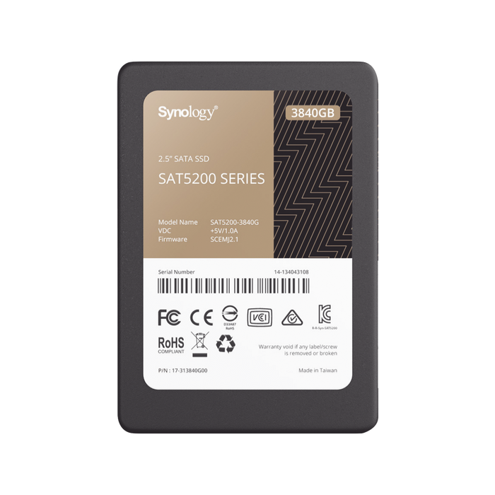 3840 GB SSD , DISEÑADA PARA SYNOLOGY NAS-Almacenamiento-SYNOLOGY-SAT52003840G-Bsai Seguridad & Controles
