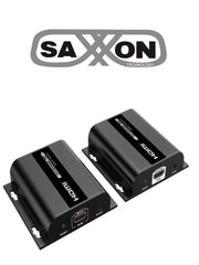 SAXXON LKV38340- KIT EXTENSOR HDMI SOBRE IP/ RESOLUCION 1080P/ CAT 5E/ 6/ HASTA 120 METROS/ HASTA 253 RECEPTORES/ DELAY DE 70MS/ HDBIT/ TRANSMISOR DE IR/ PLUG AND PLAY-Extensores 4k / HD-SAXXON-Bsai Seguridad & Controles
