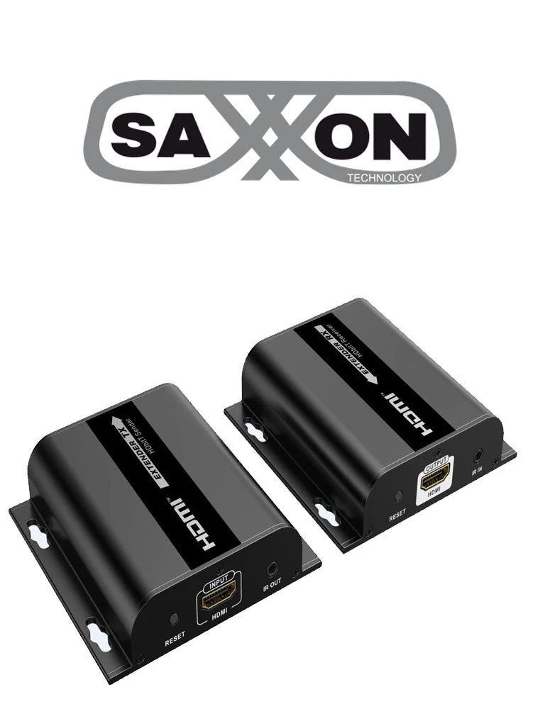 SAXXON LKV38340- KIT EXTENSOR HDMI SOBRE IP/ RESOLUCION 1080P/ CAT 5E/ 6/ HASTA 120 METROS/ HASTA 253 RECEPTORES/ DELAY DE 70MS/ HDBIT/ TRANSMISOR DE IR/ PLUG AND PLAY-Extensores 4k / HD-SAXXON-Bsai Seguridad & Controles