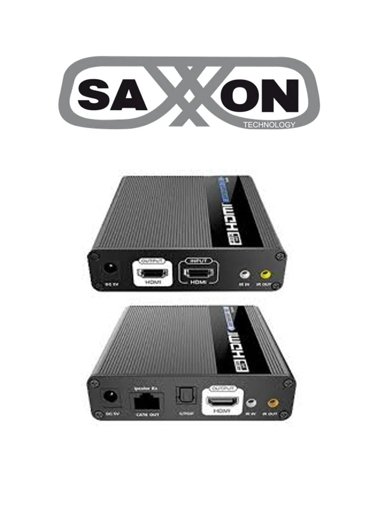 SAXXON LKV676E- KIT EXTENSOR DE VIDEO HDMI/ RESOLUCION 4K/ 60 HZ/ HASTA 70 METROS CON CAT 6/ 6A/ 7/ CERO LATENCIA/ LOOP HDMI/ SOPORTA HDR/ ARC/ TRANSMISION IR-Extensores 4k / HD-SAXXON-Bsai Seguridad & Controles
