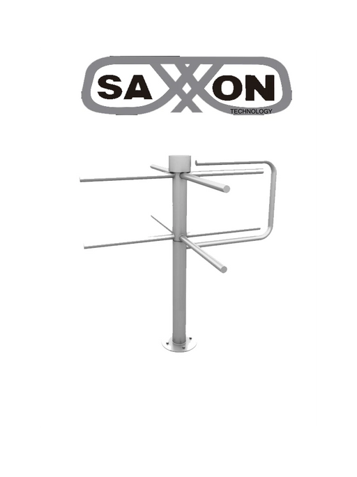 SAXXON TS GP - TORNIQUETE MECÁNICO DE GIRO MANUAL / UN IDIRECCIONAL / ACERO INOXIDABLE / SOBRE PEDIDO-Torniquetes-SAXXON-Bsai Seguridad & Controles